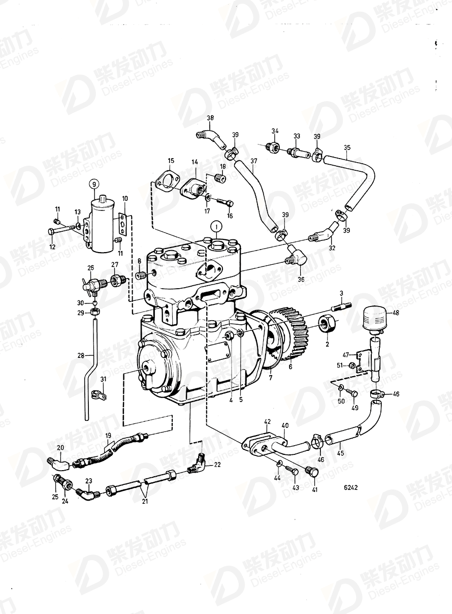 VOLVO Compressor 1594266 Drawing